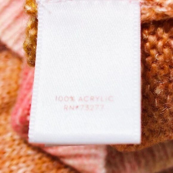 LC Lauren Conrad Womens Pink Ombre Belted Knit Cardigan Sweater Plus Sz XXL New - Picture 6 of 9